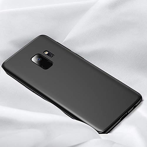 Galaxy S9 Slim Phone Case,Thin Soft Flexible TPU Skin Silicone Rubber Gel Lightweight Anti-Scratch Shockproof Cases Protective Cover for Samsung Galaxy S9,Matte Black - color: Matte Black