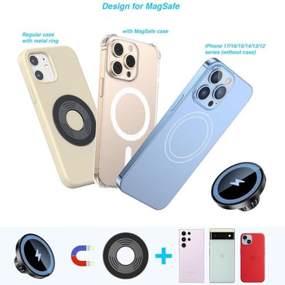 for MagSafe Wireless Charging Phone Holder with 17mm Ball Socket