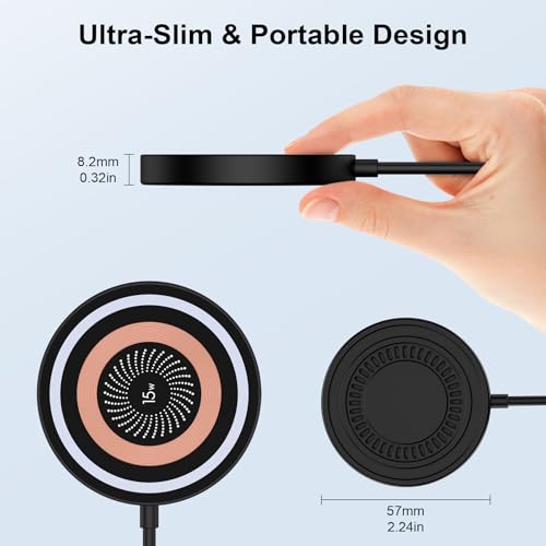 Samsung Galaxy S26 S25 Wireless Charging for S24 S23 Ultra Z Fold Flip 8 7 - color: Black