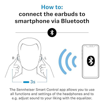 Sennheiser Momentum True Wireless 4 Smart Earbuds with Bluetooth 5.4, Crystal-Clear Sound, Comfortable Design, 30-Hour Battery Life, Adaptive ANC, LE Audio and Auracast - Black Copper - color: Black