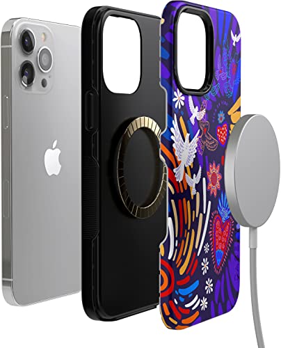 Casely iPhone 14 Pro Max Case | Viva La Vida | Frida Kahlo Collage | Bold Protective Design | Compatible with MagSafe - color: Frida Kahlo | Viva La Vida | Floral Collage