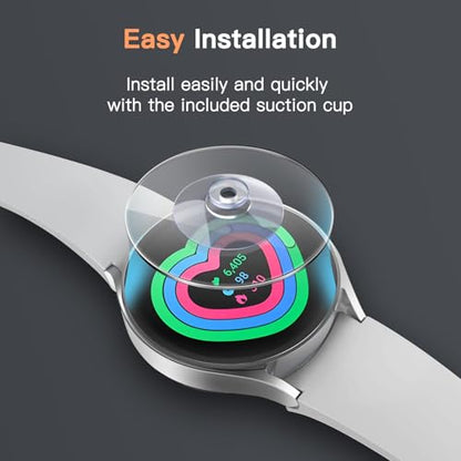 JETech Screen Protector for Samsung Galaxy Watch 7/6 44mm, 3-Pack | Tempered Glass Protection, HD Clear, Anti-Scratch Design - size: Galaxy Watch 7/6 44mm