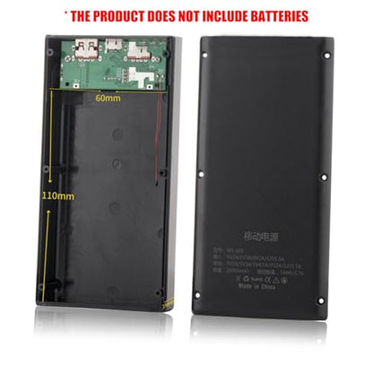 PD22.5W Polymers Charging Case Mobile Power Supply Enclosure Case Led Display Aluminum Alloy Shell Replaceable Battery Chargers - color: White