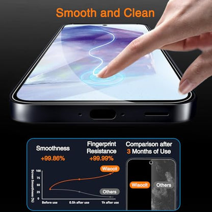 Wiaocit Tempered Glass Screen Protector for Samsung Galaxy A55 5G
