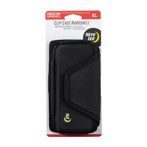 Nite Ize Clip Case Hardshell Universal Rugged Holster - Belt Clip Phone Case for Easy Access - Heavy Duty & Protective - Multi-Purpose - Durable Design - Hardshell Horizontal, XL - size: XL, style: Hardshell Horizontal