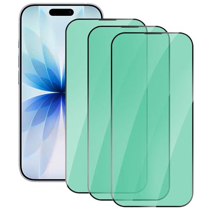 3 Pack Anti-Blue Light Screen Protector for iPhone 17 - size: iPhone 17