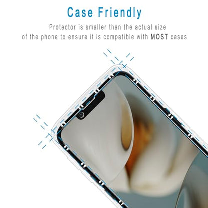 2+2 Pack Privacy Screen Protector for iPhone 14 Tempered Glass - size: (Privacy)iPhone 14 6.1 Inch