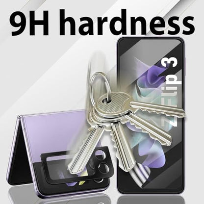 2 Pack for Samsung Galaxy Z Flip 3 Screen Protector [Not Glass] - size: 6.71 inch