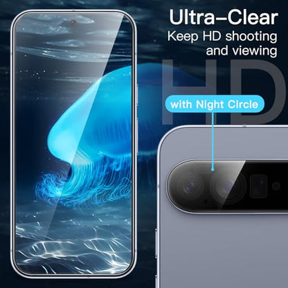 JETech Screen Protector for Google Pixel 10 Pro XL, 2+2 Pack - size: Pixel 10 Pro XL