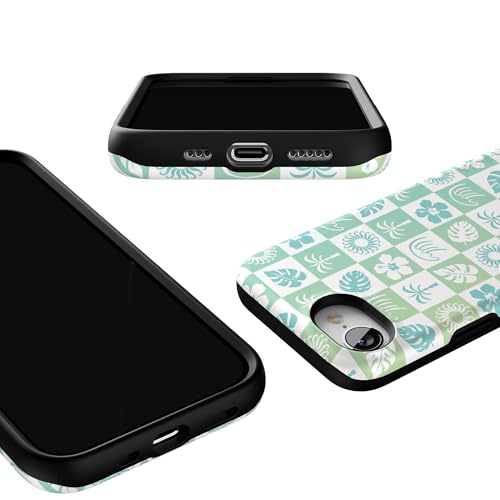 Casely iPhone 16e Case | Pura Vida | Coastal Checkers | Bold Protective Design | Compatible with MagSafe - color: Pura Vida | Coastal Checkers