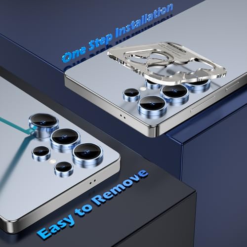 imluckies for Samsung Galaxy S25 Ultra Camera Lens Protector, AR+AF Tempered Glass & 9H Anti-Scratch Metal Individual Lens Cover, HD Clear Camera Protection for S25Ultra, Titanium Blue - color: Blue