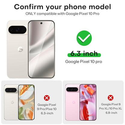 OMOTON 3+2 Pack for Google Pixel 10 Pro Screen Protector 6.3 inch - size: Pixel 10 pro-6.3 inch