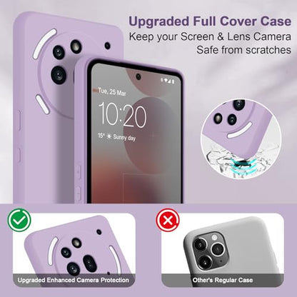 Silicone Case for Nothing Phone 3A Pro, Purple - color: Purple, size: Nothing Phone 3A Pro