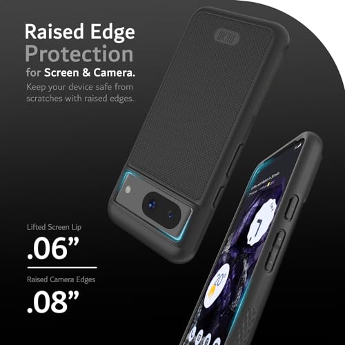 TUDIA MergeGrip [Magsafe Compatible] Designed for Google Pixel 8 Case (2023) - Dual Layer [Military Grade] Shockproof Slim Rugged Tough Heavy Duty Phone Cases - Matte Black - color: Matte Black, size: Magnetic Pixel 8