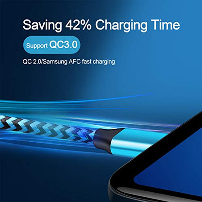 USB C Cable 3FT for Samsung Galaxy S26 S25 Ultra S24 A17 A56 A36 A16 A15 - color: white,rose-red,blue,green,purple
