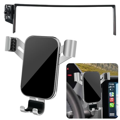 Car Phone Holder for Toyota bZ4X 2023 2024 2025 and Subaru Solterra 2023 2024 2025 Auto Interior Accessories Best Cell Phones Mount Cellphone Mobile Cradle Charging Navigation Screen Stand - color: Toyota bZ4X 2023-2025,Subaru Solterra 2023-2025