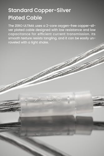 Zero Ultima Wired in Ear Earphone, 1DD Lightweight IEM-3.5mm (Mic) - style: 3.5mm