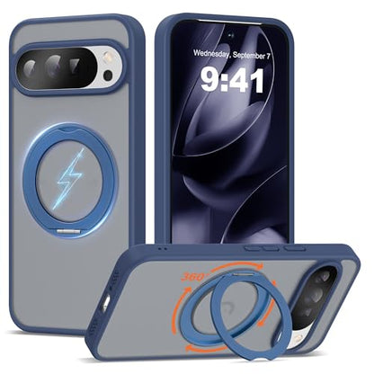 Compatible with Google Pixel 9/10 Pro XL Case with Stand 6.8",Blue - color: Blue, size: Google Pixel 9 Pro XL/Pixel 10 Pro XL
