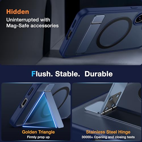 for Samsung Galaxy S25 Plus Case with MagSafe - color: Blue, size: Galaxy S25 Plus with Stand