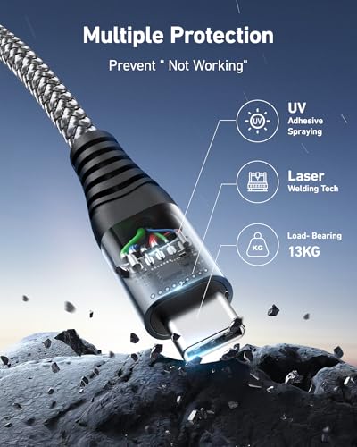 USB to USB C Cable 60W Fast Charging [2 Pack 6FT], USB A to USB C Cable for - color: Grey, size: 6FT, style: USB A to USB C