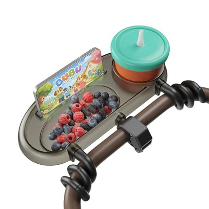 Mamazing 3 in 1 Universal Stroller Snack Tray with Cup & Phone Holder