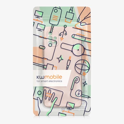 kwmobile Case Compatible with Samsung Galaxy A51 Case -Soft TPU Back Phone Cover - with Metallic Look - Metallic Rose Gold - color: metallic rose gold, size: Galaxy A51