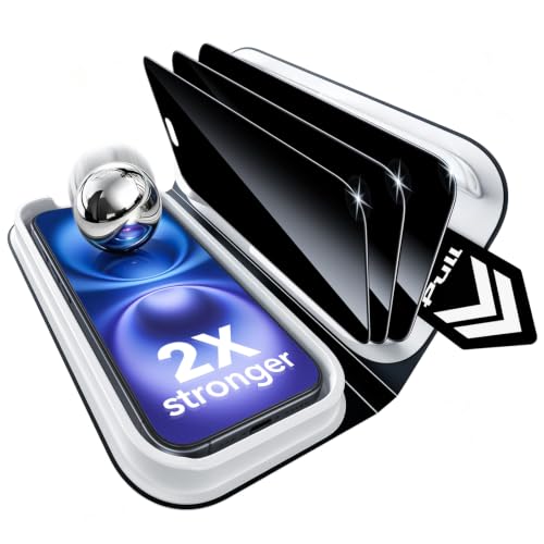ESR 3 Pack for iPhone 16/15 Privacy Screen Protector, Classic - size: iPhone 16/15 6.1 inch