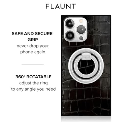 Flaunt MagSafe Phone Ring Holder and Stand - Magnetic Phone Grip - Silver - color: Silver