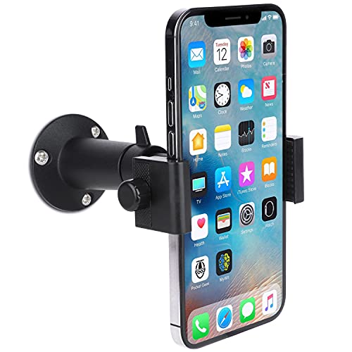 iTODOS Wall Mount Phone Holder Bracket with 360°Adjustable Mount for iPhone/Nexus/LG Smart Phones and GPS Navigator,Compatible with 3.5~6.5inch Width
