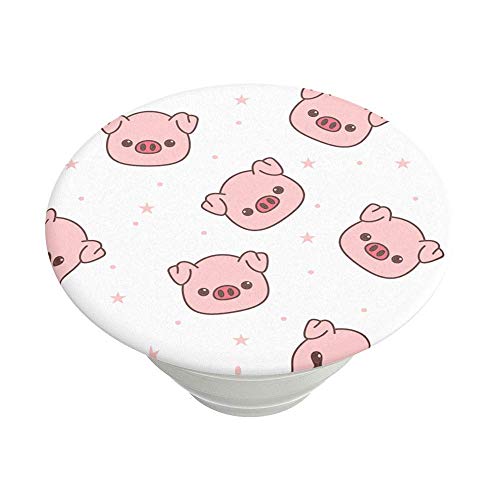 PopSockets Adhesive Phone Grip, Holder, Phone Stand, White - Oinklettes - color: Oinklettes, style: Adhesive