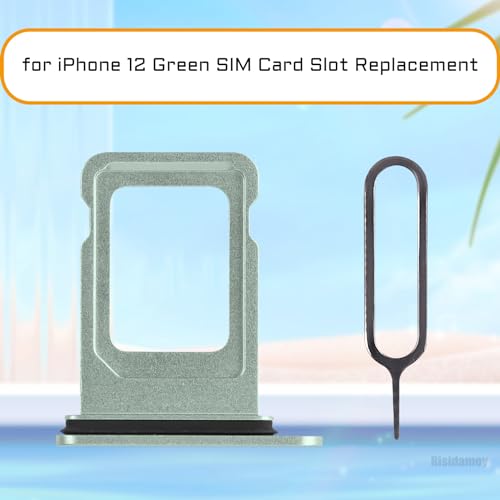 for iPhone 12 Green Single SIM Card Tray Slot Replacement