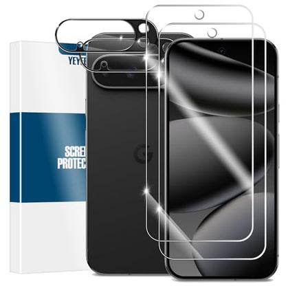 Screen Protector for Google Pixel 10 Pro XL & Camera Lens Protectors [2+2 Pack] [Ultrasonic Fingerprint Unlock] [Case Friendly] [Bubble-Free] Tempered Glass For Pixel 10 Pro XL - size: Google Pixel 10 Pro XL