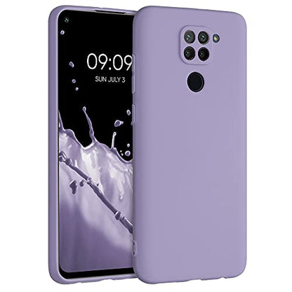 kwmobile Case Compatible with Xiaomi Redmi Note 9 Case - Protective Slim TPU Phone Cover - Soft Matte Finish - Violet Purple