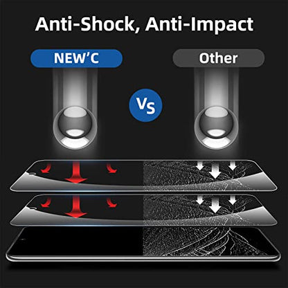 NEW'C for Samsung Galaxy S21 FE 5G Screen Protector Tempered Glass - size: S21 FE 6.4 inches