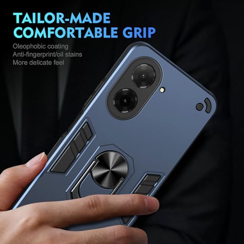 Compatible with Xiaomi Redmi A5 4G Case, Scratch Resistant Magnetism Kickstand for Poco C71 Phone Case Blue - color: HY-GZS-blue, size: Xiaomi Redmi A5 4G / POCO C71
