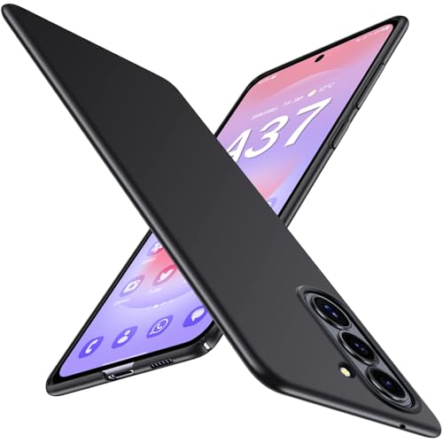 Gxmeuie Ultra Thin Case for Samsung Galaxy A37 5G, Silky Touch & Anti-Fingerprint Material, Slim Hard PC Matte Cover Anti-Scratch Shockproof Protective Cases for Samsung A37 5G (Black) - color: Black, size: Galaxy A37