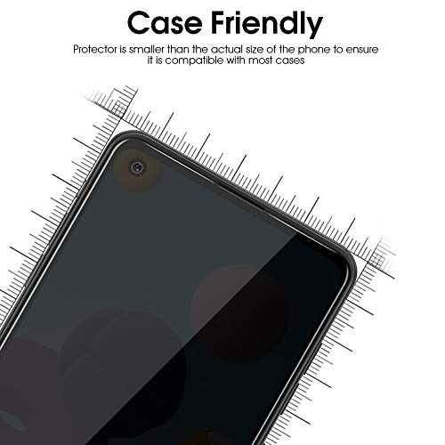[2 Pack] for Samsung Galaxy A21/A21S Privacy Screen Protector, [Full Coverage] Anti Spy HD Clarity 9H Tempered Glass Screen Protector, Scratch Resistant, Bubble Free, Easy Insall, Case Friendly (6.5 - size: Samsung Galaxy A21/A21S