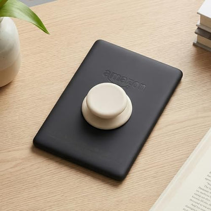 MOROCK Grip for Kindle with Kickstand and Magnetic Stand, Soft Silicone Magnetic Finger Grip for Kindle, iPhone and Smartphone, Cute Magnetic eReaders Holder, White - color: White
