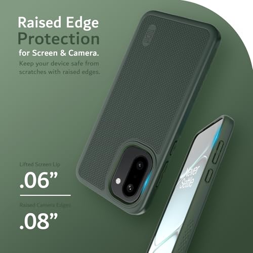 TUDIA MergeGrip Designed for OnePlus 15R Case 5G (2026) - [Military Grade Drop Tested] Dual Layer Shockproof Slim Rugged Tough Protective Phone Cases Cover (Pine Green) - color: Pine Green