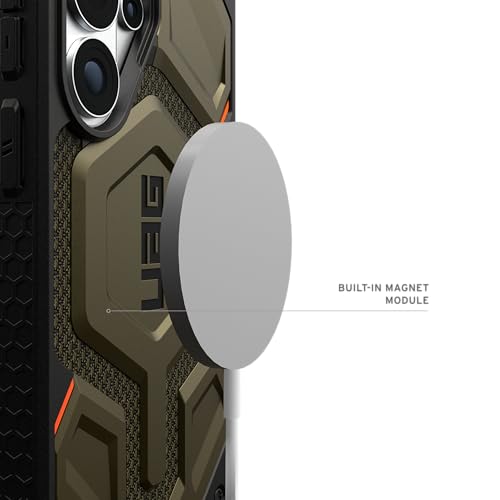 URBAN ARMOR GEAR UAG for Samsung Galaxy S26 Ultra Case 6.9" Monarch Pro - Magnetic Charging Compatible Rugged Military Drop Tested Protective Cover, Kevlar Element Green - color: Monarch Pro - Kevlar Element Green