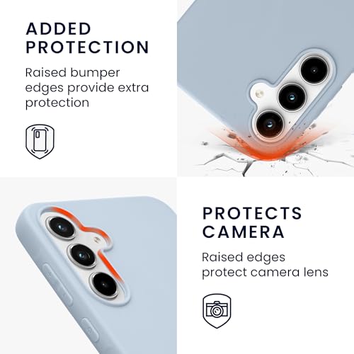 kwmobile Case Compatible with Samsung Galaxy A55 5G Case - Soft Slim Protective TPU Silicone Cover - Light Blue Matte - color: light blue matte, size: Galaxy A55 5G
