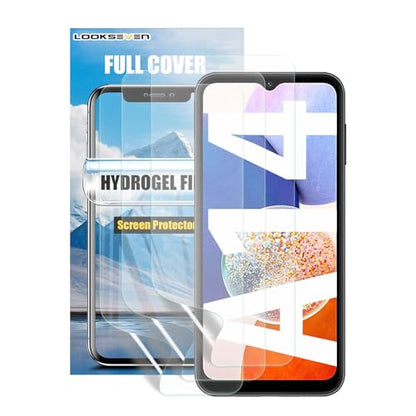 LOOKSEVEN 3 Pack Hydrogel Film For Samsung Galaxy A14 5G 6.6 inch - size: Galaxy A14 5G (6.6 inch)
