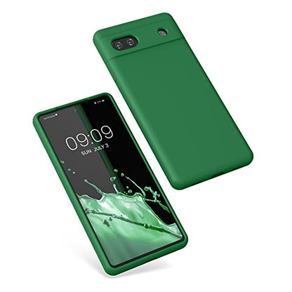 kwmobile Case Compatible with Google Pixel 6a Case - TPU Silicone Phone Cover with Soft Finish - Pixie Green - color: Pixie Green, size: Pixel 6a