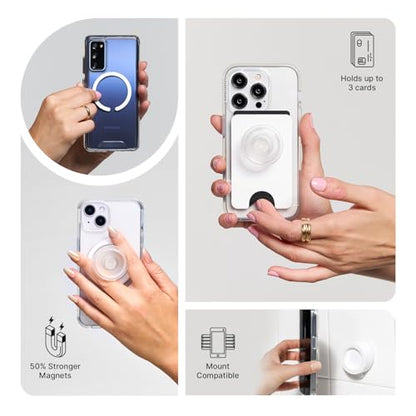 PopSockets Phone Grip for MagSafe, Magnetic Holder- Hammered Sun Black - color: Hammered Sun Black, style: MagSafe