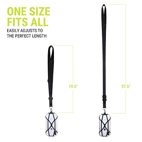 Gear Beast Universal Crossbody Cell Phone Lanyard Compatible with iPhone, Galaxy & Most Smartphones, Phone Case Holder & Cross Body Strap - color: Clear