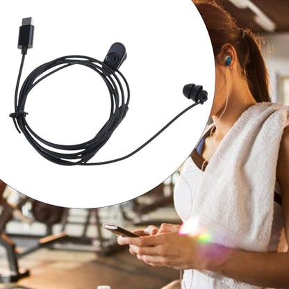 1-Pack USB Type C Single Ear Headset with Noise Reducing Microphone Call Center Headphone for Computer PC Office Communication