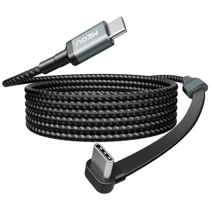 USB C Cable 6ft, Right Angle USB-C Cable, 60W Fast Charging, Nylon Braided - size: 6ft