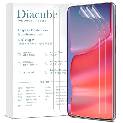 3-Pack 4H PET Screen Protector with Glass Coating for Motorola Edge 50 Pro, [0.1S Ultrasonic Fingerprint Support][Easy Installation with Alignment Jig] HD Clear, Edge to Edge Full Coverage, Self Healing, Unbreakable Flexible PET EPU Film