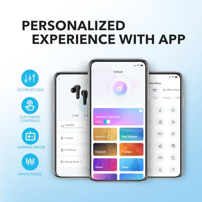 Soundcore by Anker P20i True Wireless Earbuds, with Big Bass, 30H Playtime - color: Light Blue