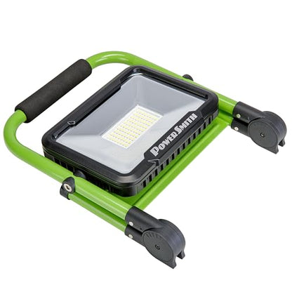 POWERSMITH Rechargeable Work Light 3000 Lumens with Foldable Base, USB Port for Charging Mobile Devices and All Metal Housing with Stand PWLR030FM - size: 3000 Lumens